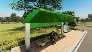 Smart Bus Shelter ป้ายรถเมล์อัจฉริยะ   l   เทศบาลเมืองพิมลรา