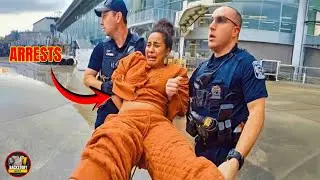 Karen Refuses to Leave Plane &mdash; Police Drag Her Off as Passengers Watch