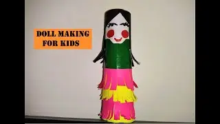 Doll making with Kitchen roll | Origami paper craft for Kids
