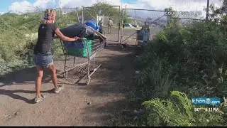 State removes 42 illegal camps, tons of trash from Sand Island