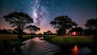 🌌 Frog Sound & Cricket Chirps for Deep Sleep | Night Nature for Wellness & Stress Relief 🌌