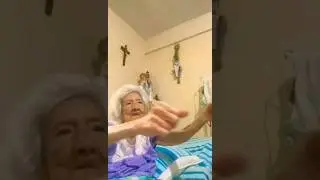 #1694 TRAVEL VLOG - 90 Years Old Mother doing exercise at Taguig City, Philippines, SE Asia