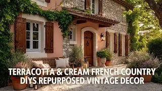 Terracotta & Cream French Country DIYs Repurposed Vintage Decor with Cozy Vibes