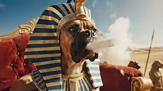 Lola Boxer Cigar Traveling Dog pyramids