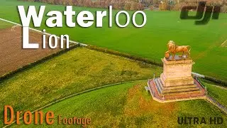 Waterloo | Waterloo BattleField Monument | Butte du Lion | Waterloo Lion | Leeuw van Waterloo | 4k