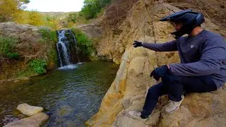 Rode thru a scenic waterfall @ COLD SPRINGS MTB TRAIL [Part 2]
