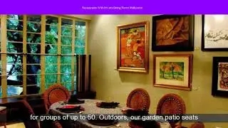 Restaurants With Private Dining Room  Melbourne
