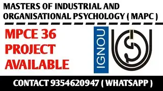 MPCE 36 Ignou Project / Ignou MAPC Project submission / MPCE 36 Project Work