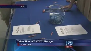 Teens take W82TXT pledge at Ocean Lakes