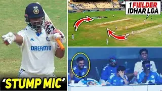 Rishabh Pant FUNNY Stump Mic Chat while Sets Bangladesh Field😂