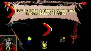 Create a simple Boomerang in GameMakerStudio2