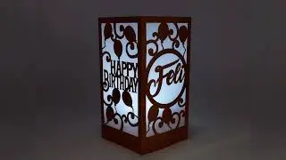 DIY Cricut Tutorial Cricut Design Space Happy Birthday Paper Lantern SVG cut files templates