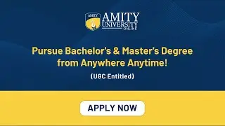 Online Degree Programs | Top Online University in India | Amity University Online
