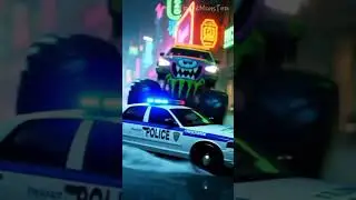 police chase #automobile#cartoon#shorts#truckmonster#rc