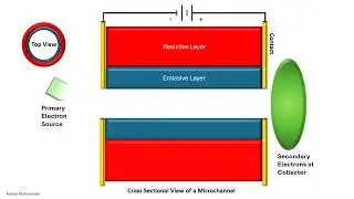 Animated Operation of a Microchannel Plate