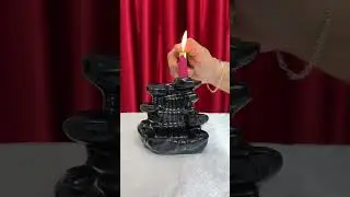 Creation Dropping Smoke Backflow Cone Fountain Design Decorative Polyresin Incense Holder #decor