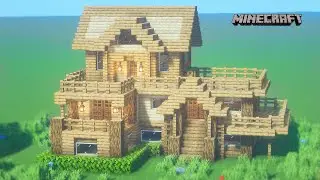 ✔ How to make a WOODEN HOUSE in MINECRAFT |SUPER EASY| -TUTORIAL #30
