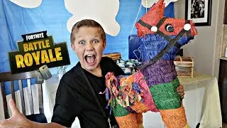 День рождения в стиле Fortnite!! Открытие подарков🎁