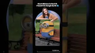 Giant Minions Found in Real Life on Google Earth 😱#minions #GoogleEarth #GoogleMaps #Shorts #youtube