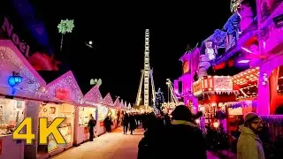 Paris Nignt Walks, Place de Vendome - Christmas market [4K]