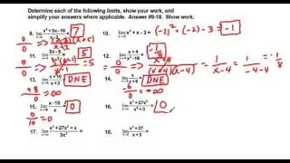 AP Calculus AB Test Review Limits and Continuity Fall 2015