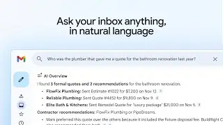 Ask your inbox anything with AI Overviews