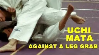 Uchi Mata Against Single Leg Grab Attack