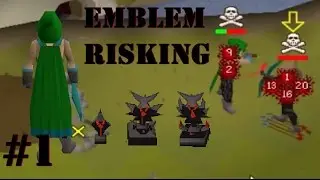 1 Prayer Pure Mini PK Vid - Emblem Risking to Tier 10 Attempt #1 - OSRS Bounty Hunter