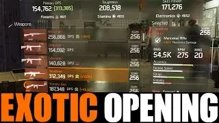 THE DIVISION - LUCKIEST EXOTIC CACHE OPENING! NEW WEAPONS & GEAR EXOTIC SEALED CACHE OPENING