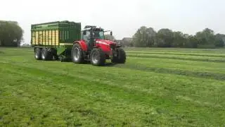 Massey Ferguson 6480 met Krone MX 350 GL