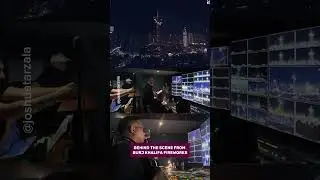 thatdubaipage Behind the scene of Burj Khalifa fireworks show for New Years! #dubai