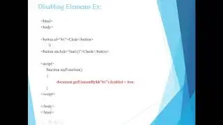JavaScript Disable and ReadOnly Property
