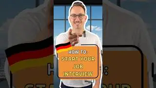 Say this at the beginning of your job interview in Germany #german #jobinterview #learn