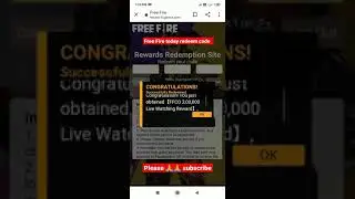 Free Fire today redeem code ll 15 August redeem code