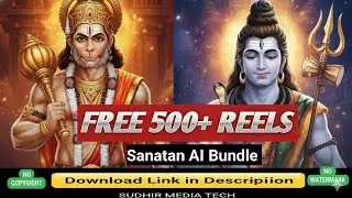 How to Get 500+ Sanatan AI Reels for FREE! 😱 | No Copyright Sanatan Bundle