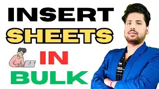 How to Insert Sheets in Bulk in Excel | VBA Tips & Tricks | Advanced Excel Tips and Tricks