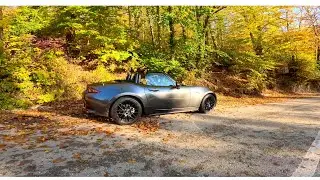 A calm autumn morning drive on backroads - mx5