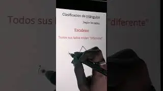 Clasificaci&oacute;n de tri&aacute;ngulos {escaleno)