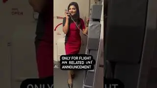 In flight Announcement ✈#airplaneannouncement#cabincrew #aviationupdates #aviation