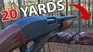 Hunting Deer with a 12 Gauge MAGNUM (2 Six Points at 20 Yards)