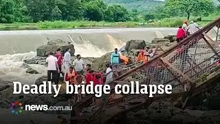 Deadly bridge collapse in India kills at least six