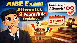 AIBE Exam Explained 🔥 | Attempts Limit, 2 Years Rule & Passing Marks | Complete Guide