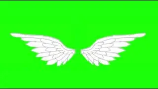 Legendary Angel Wings On Green Screen Effects #2