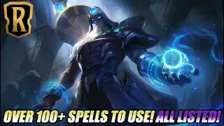 RYZE CAN PUT OVER 100+ SPELLS IN HIS DECK! ALL CARDS + DECK IDEAS - Legends of Runeterra