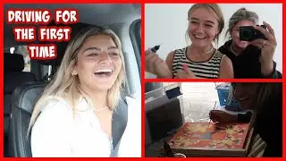 DRIVING FOR THE FIRST TIME !vlog#929