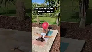 Meet my favorite core exercise: Stability Ball Around the World 🌍#abs