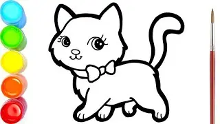 Kucing Lucu Warna-Warni Belajar Menggambar dan Mewarnai | Ara Plays Art