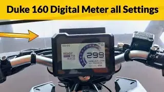 New KTM Duke 160 Digital Meter all Settings explained ! Time , Trip , Mileage , ABS  Everything ! 
