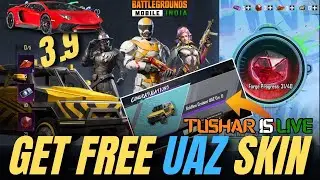 BGMI: Get FREE Upgradable Boldline Cruiser UAZ Skin! (EASY Method) | Upgrade with Engine Core