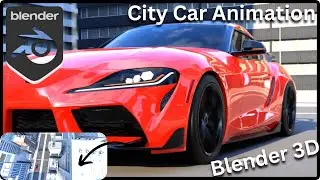 Blender Car Animation Tutorial  Camera Shake, Car Rigging use & city amimation